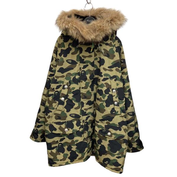 A BATHING APE アベイシングエイプ 2000年初期 1stカモ猿迷彩N-3B 中綿  