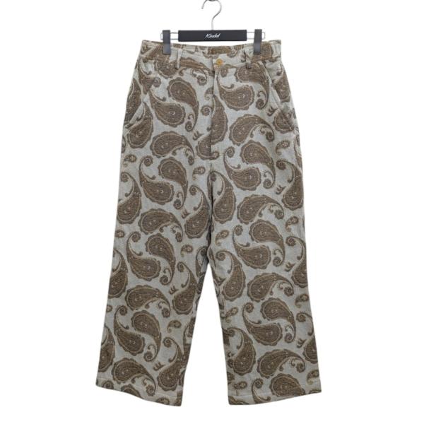 【値下げ】SEVEN BY SEVEN EASY TROUSERS Paisley jacquard パンツ 800-4240051 ベージュ サイズ