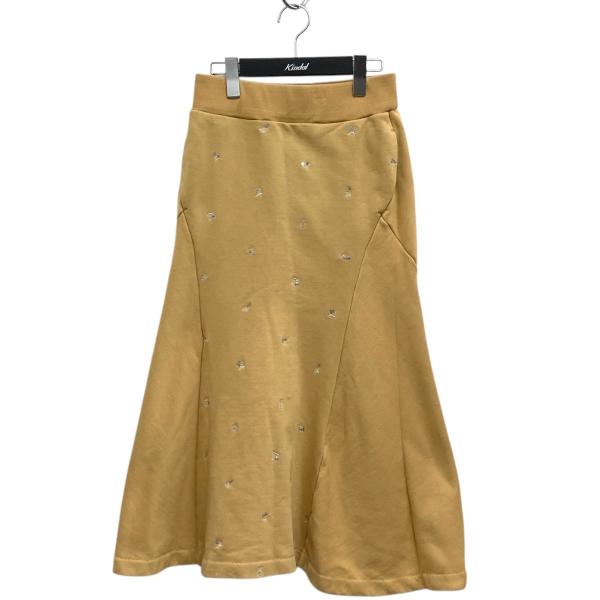 Mame Kurogouchi 刺繍タイトスカート サイズ2 mame kurogouchi(マメクロゴウチ) 24AWCord Embroidery Detail Denim