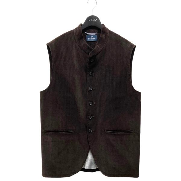 LUTAYS リュテス VALMONT CORDUROY VEST コーデュロイ 値下げ】LUTAYS VALMONT CORDUROY 22011310578430 ブラウン (梅田