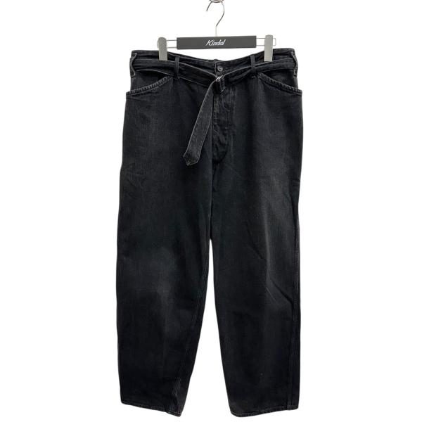 COMOLI（コモリ） COMOLI 23SS ベルテッドデニムパンツ 01-03001