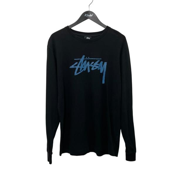 STUSSY（ステューシー） ロングスリーブTシャツ ブラック×ブルー