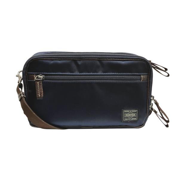 PORTER 【値下げ】PORTER ショルダーバッグ 3120 C ネイビー×ブラウン