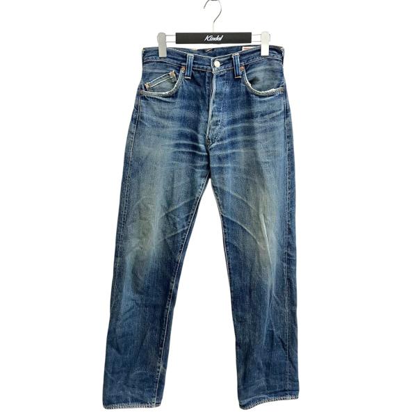 EVISU Lot 2011 ストレートデニム サイズ31x35 日本製 エヴィス EVISU デニムパンツ ブルー サイズ：31×35 : カインドオル