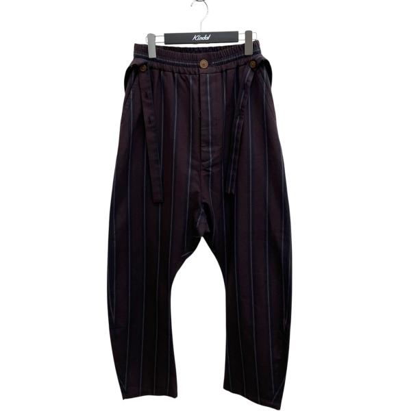 【値下げ】Vivienne Westwood RED LABEL ストライプパンツ 16-12-722008 ブラウン×ネイビー サイズ：00 (梅田