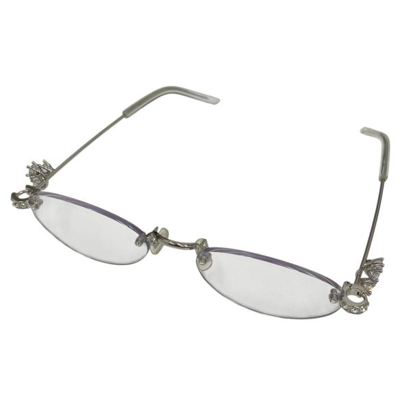 【値下げ】GENTLE MONSTER ORORA-02 眼鏡 シルバー サイズ：55□20-150 (梅田クロス茶屋町店)