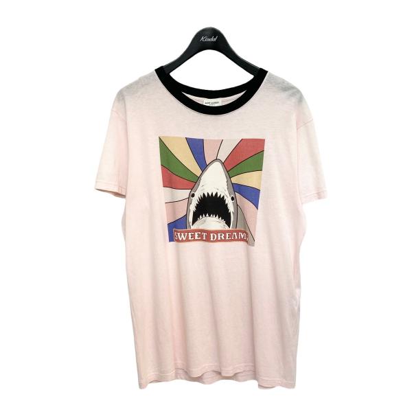 SAINT LAURENT PARIS Sweet Dreams シャークプリントシャツ Tシャツ 