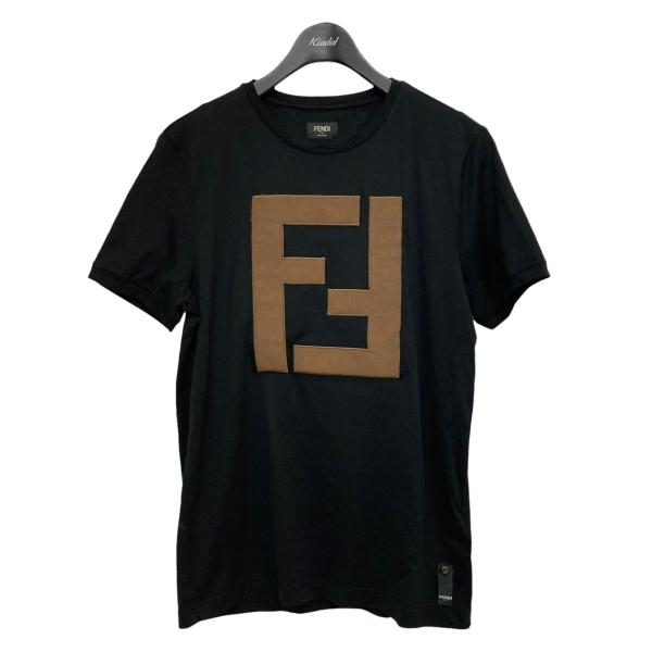 和風 FENDI FFロゴ トップス ブラウン ストレッチ Mサイズ相当