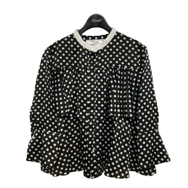 T-mat Masaki-Paris Drawer別注 ドット柄フリルブラウス T-mat Masaki-Paris Drawer別注 ドット柄フリルブラウス