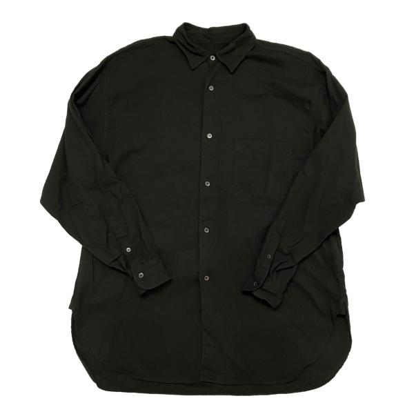 COMOLI 24SS オックスシャツ 2 COMOLI コモリ 24SS オックス シャツ 2 ブラック - ブランド古着