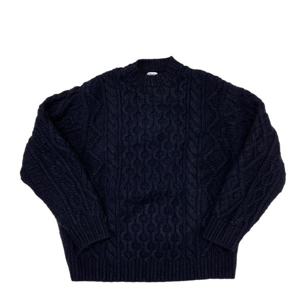 COOHEM × KANDA BIIKI BIG ARAN CREW KNIT COOHEM × KANDA BIIKI BIG ARAN CREW KNIT