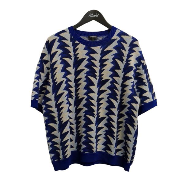 CHANEL（シャネル） 【値下げ】CHANEL 半袖ニット P60560K46102 ブルー