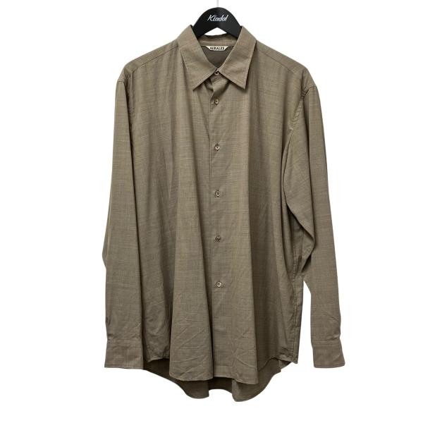 AURALEE オーラリー 25SS SUPER FINE TROPICAL WOOL SHIRT 長袖