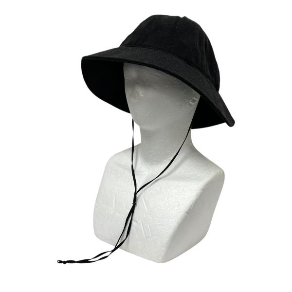 COMOLI（コモリ） シルクネップ ハット ハット Z01-07001 ブラック