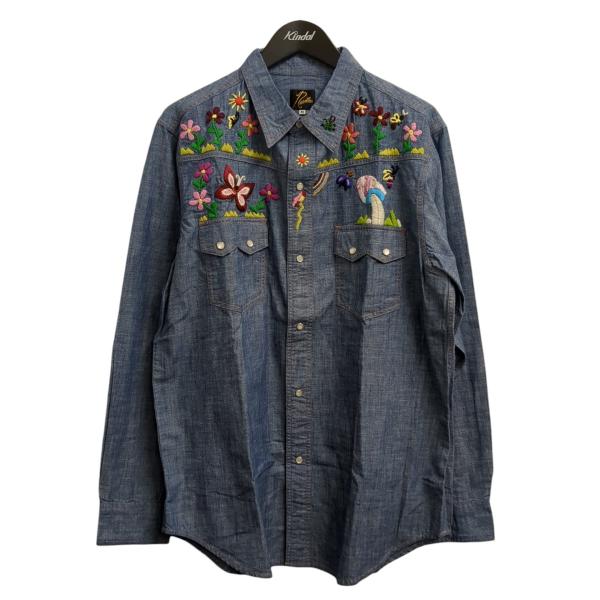 Needles（ニードルス） ニードルズ シャンブレーシャツ OT213 ブルー