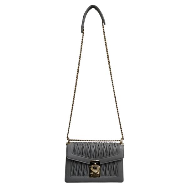 miu miu（ミュウミュウ） ショルダーバッグ 5BD083 グレー