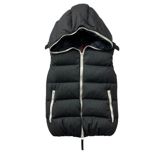 Duvetica 濃グレー×ブラック ダウンベスト DUVETICA（デュベティカ） DUVETICA HAUNT別注 FEBEDUE ダウンベスト