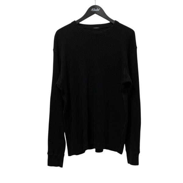 COMOLI（コモリ） コットンカシミヤ ワッフル長袖クルー C03-05018
