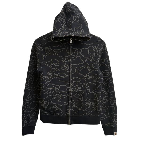 A BATHING APE（アベイシングエイプ） ジップパーカー ブラック サイズ