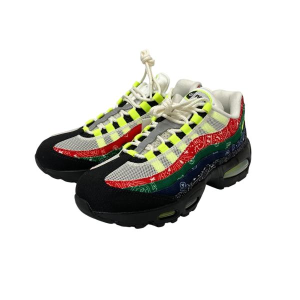 ナイキ NIKE エアマックス95 ビッグ バブル SP ペイズリー スニーカー IQ0620-100 マルチカラー サイズ：25cm
