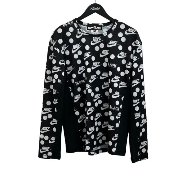 BLACK COMME des GARCONS ブラックコムデギャルソン ドット柄 長袖T