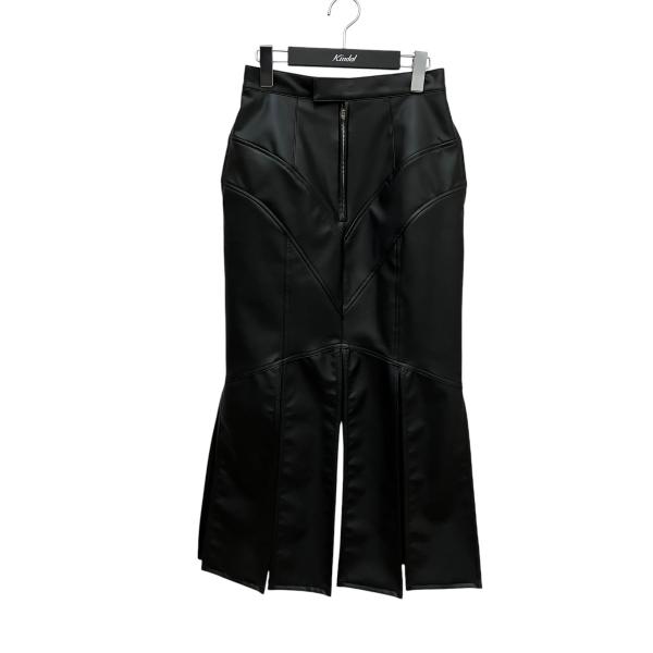 値下げ】FETICO FAUX-LETHER SLIT SKIRT フェイクレザースカート 