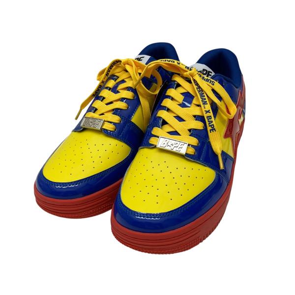 A BATHING APE アベイシングエイプ SUPERMAN BAPE STA LOW スニーカー 