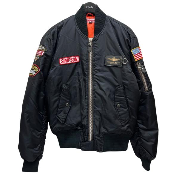 シンプソン SIMPSON MA-1ジャケット SJ-7137 ブラック サイズ：M