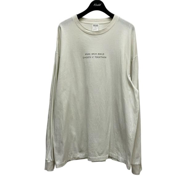 COMOLI コモリ ×nine inch nails 長袖Tシャツ ホワイト サイズ