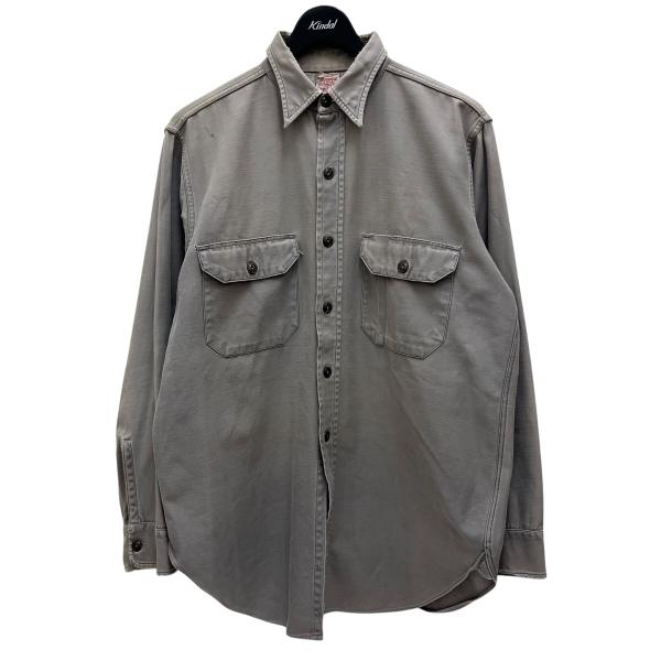 50s HERCULES ヘラクレス Chino Work Shirt マチ付