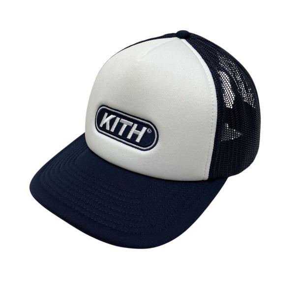 KITH（キス） ロゴ メッシュキャップ 25095060001420 ネイビー サイズ
