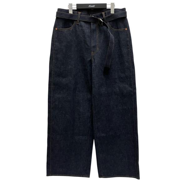 sacai（サカイ） 【値下げ】sacai ベルテッドデニムパンツ 25-03647M