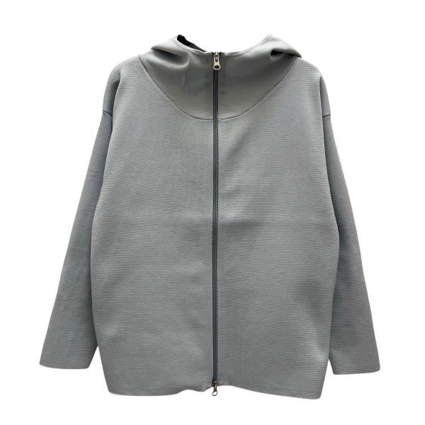 ソージュ　ミラノリブニットパーカー　S ブルーグレー　【タグ付き未使用品】 ソージュ SOEJU ジップッパーカー S-00-NT-023 ブルーグレー サイズ：S