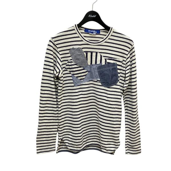 良品 JUNYA WATANABE ジュンヤワタナベ コムデギャルソン シアー カットソー ロング Tシャツ 長袖 シースルー S 青 ブルー レディース 古着 中古 USED 中古・古着通販】JUNYA WATANABE COMME des GARCONS ((ジュンヤ