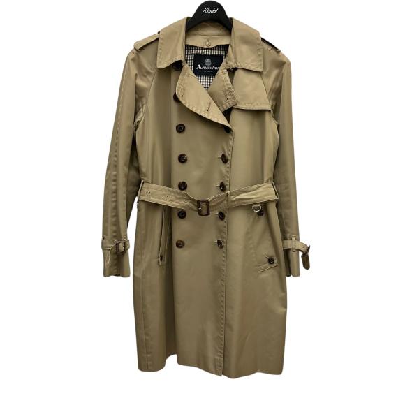 極美品★アクアスキュータム トレンチコート ベージュ 英国製 XL Aquascutum（アクアスキュータム） トレンチコート ベージュ
