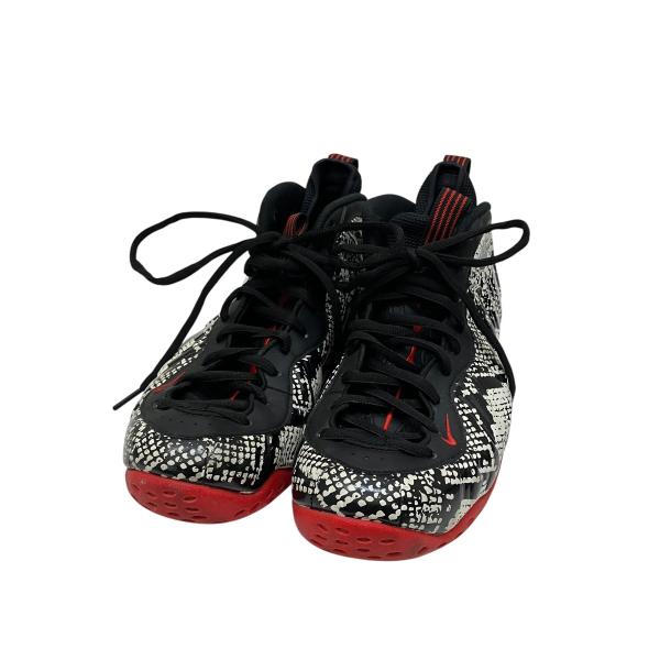 ナイキ NIKE AIR FOAMPOSITE ONE スニーカー 314996-101 ブラック×ホワイト サイズ：27.5cm