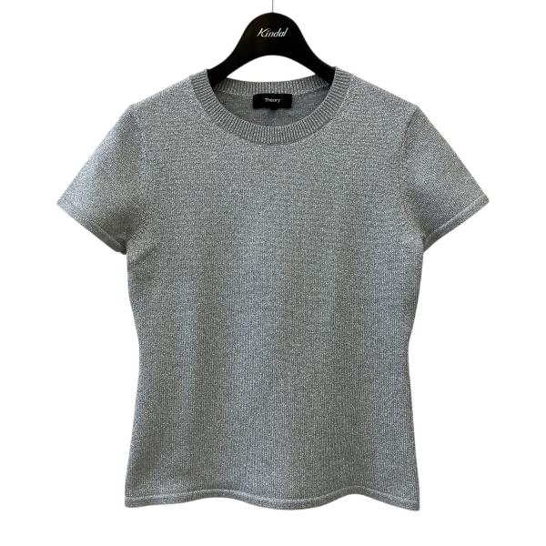 theory（セオリー） theory 24SS Metallic Cupro Slim Crew 半袖ニット