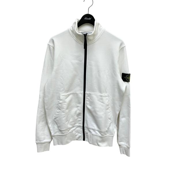 【正規品・L】STONE  ジップアップ ニット 白 STONE ISLAND（ストーン アイランド） ジップアップスウェット