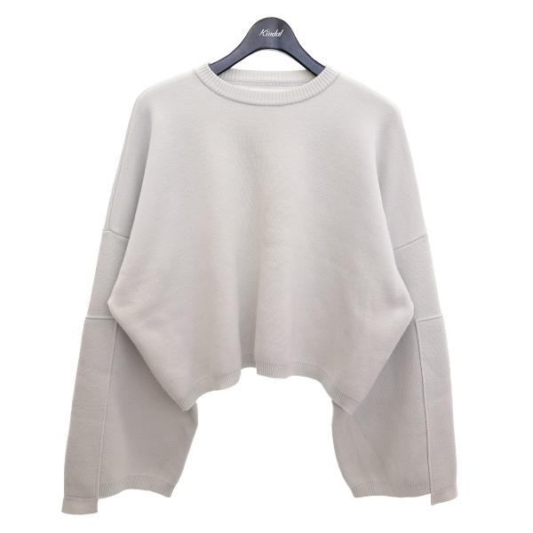 値下げ】stein EX SLEEVE KNIT LS ショート丈クルーネックニットプル 