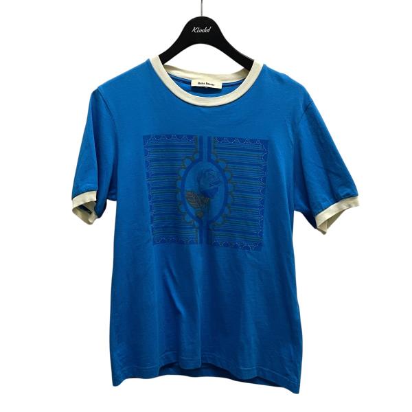 値下げ】WALES BONNER HORIZON BLUE リンガーTシャツ ブルー サイズ：S