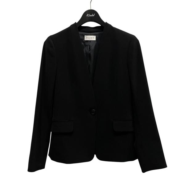 PLST（プラステ） ノーカラージャケット 12-9304000 ブラック サイズ