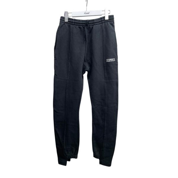 ヴェトモン VETEMENTS スウェットパンツ WAH18PA12 ブラック サイズ