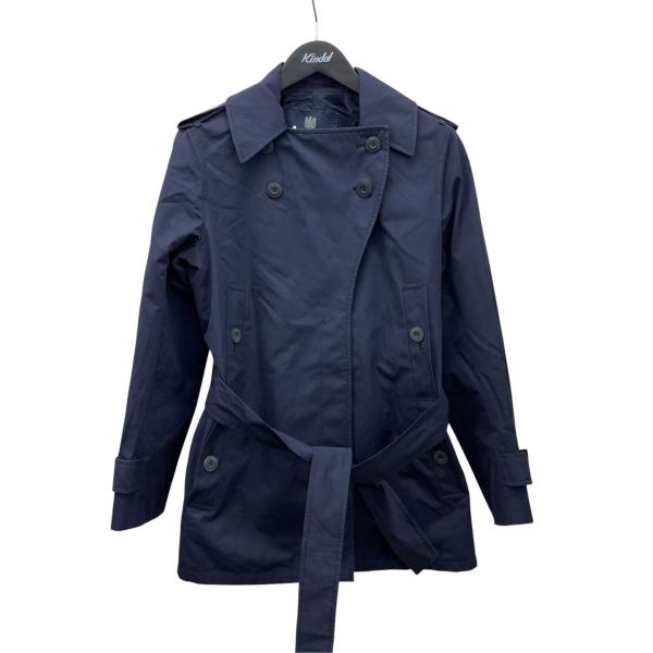 【美品】80s アクアスキュータム トレンチコート vintage 古着　紺 Aquascutum（アクアスキュータム） ショートトレンチコート ネイビー