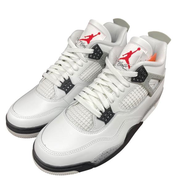 ナイキ NIKE Air Jordan 4 Retro White Cement スニーカー FV5029-100 ホワイト×グレー サイズ：28.5