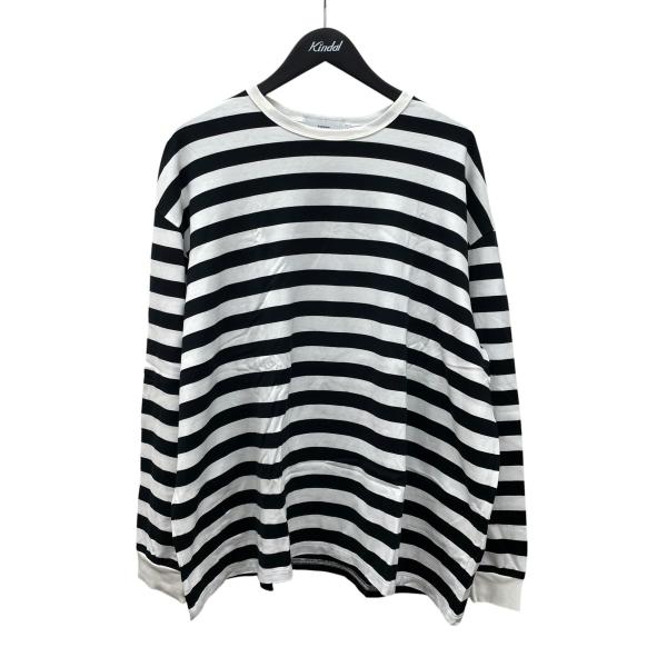 グラフペーパー Graphpaper ボーダーTシャツ GU221-70021B ブラック
