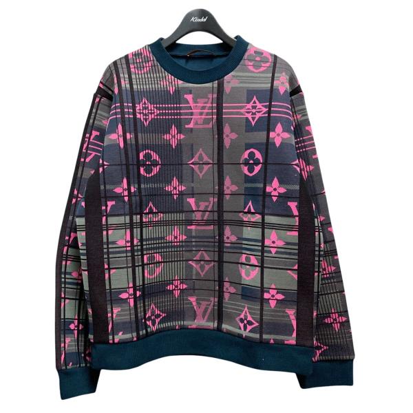 LOUIS VUITTON モノグラムジャガードスウェット 　Lサイズ LOUIS VUITTON モノグラムジャガードスウェットシャツ