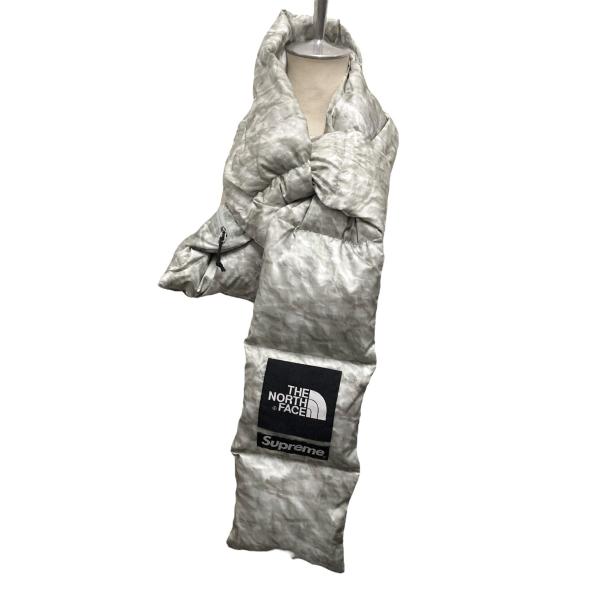 Ken Ohno　supreme × ノースフェイスダウンマフラー 新品未使用！supremeノースフェイス マフラー ダウンスカーフ