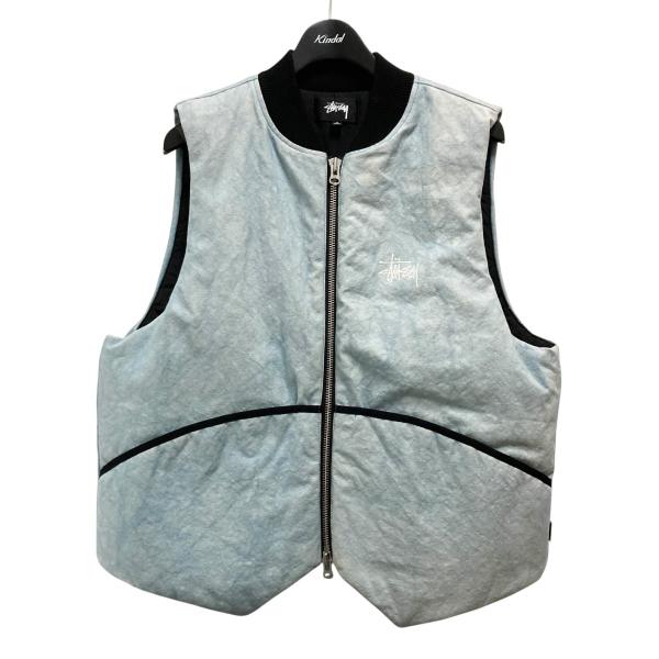 STUSSY（ステューシー） stussy WASHED CANVAS PRIMALOFT VEST 中綿