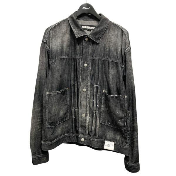 ジャケット・アウター neighborhood WASHED DENIM KF JACKET NEIGHBORHOOD（ネイバーフッド） 23AW WASHED DENIM KF JACKET 232XBNH