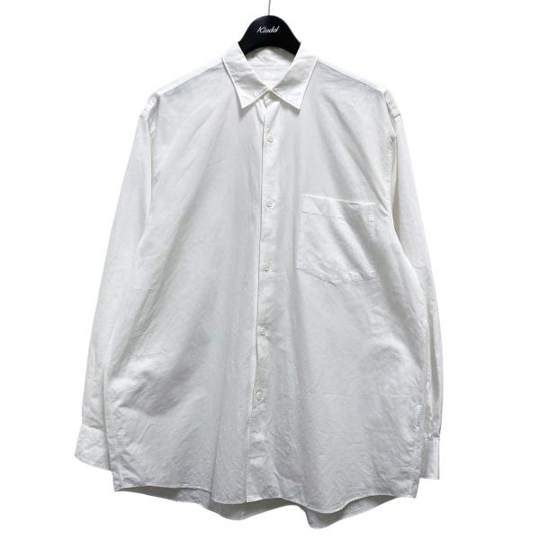 タグ付き　COMOLI x01-02001 長袖L/S コモリシャツ　size2 COMOLI コモリ 長袖シャツ Z01 02001 ホワイト サイズ：2